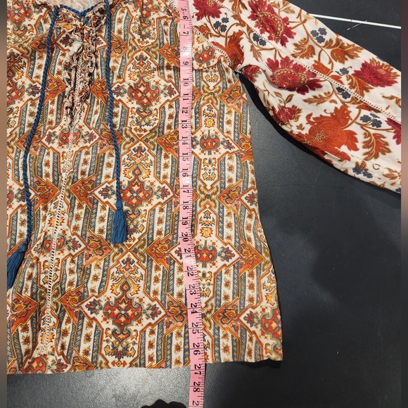 Sundance Beauties Grand Top Womens Size M Floral Mixed Print - Picture 12 of 16